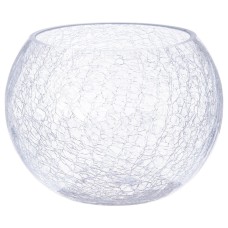 Vaza Atmosphera Crackle Clear Glass