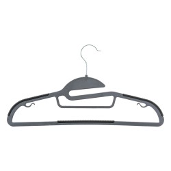 Set 8 umerașe Hang'Up Antiderapante Gri