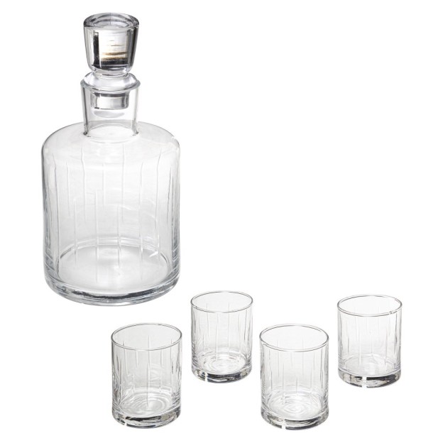 Set sticla si 4 pahare whisky