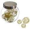Borcan cu bile din sarma GOLD