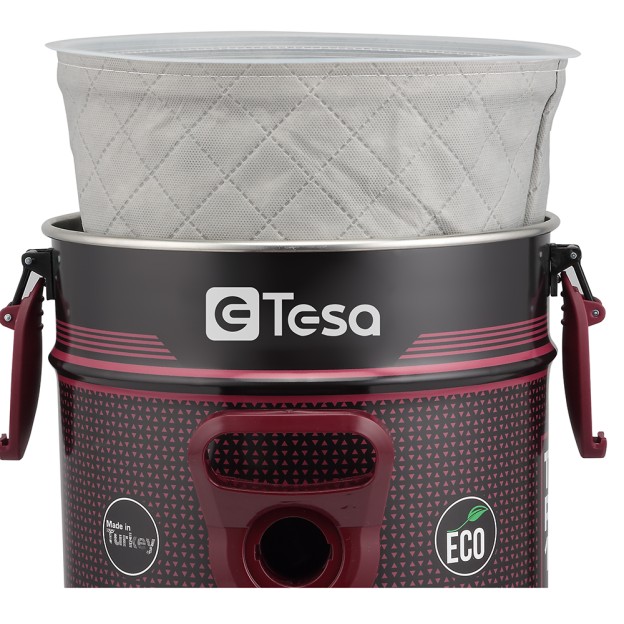 Aspirator TESA Turbo Power industrial TS-DRC 602 Burgundy, 21L,  2200 W