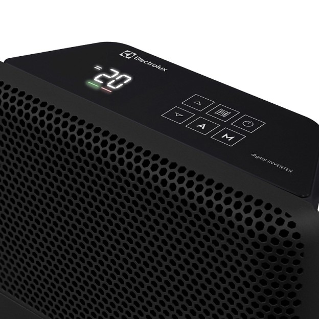 Convector electric de podea/perete Electrolux ECH/AT-2003 3AI, 2000 W, Display LED color, Termostat electronic, Control parental, Control Wi-Fi, Clasa protectie IP 24, Protectie la supraincalzire, Negru