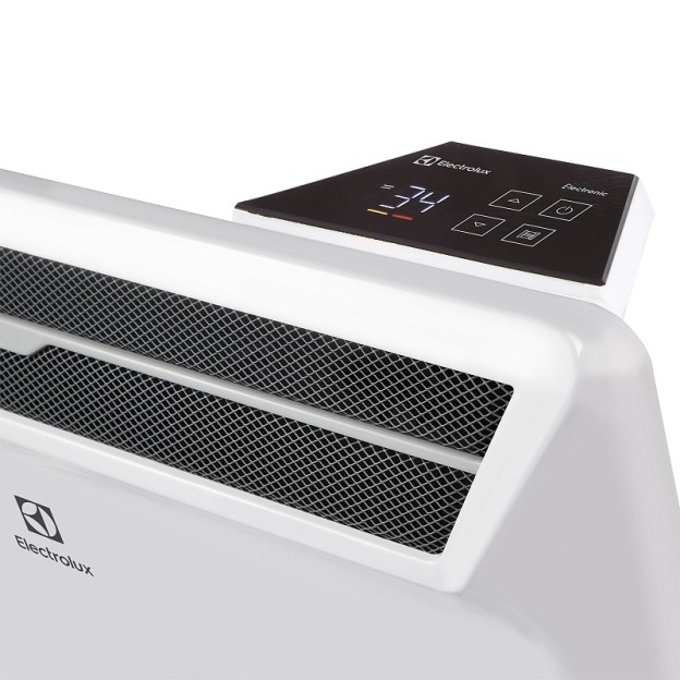 Convector electric de podea/perete Electrolux ECH/AG2-2500 3BE, 2500 W, Afisaj digital, Termostat electronic, Control parental, Anti-inghet, Control Wi-Fi, Clasa protectie IP 24, Protectie la supraincalzire, Alb