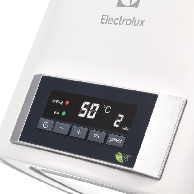 Boiler electric Electrolux 30 Fmx DL, Clasa A, 2000W, 30L, 3 trepte de incalzire, termostat electronic, indicatie de pornire, IPX4, protectie la supraincalzire, supapa siguranta presiune, montare verticala/orizontala, elemente fixare incluse, Alb