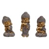 Set 3 figurine decorative bouddha mini