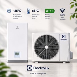 Pompă de căldură aer-apă Electrolux 8,3 kW, monofazată, Wi-Fi
