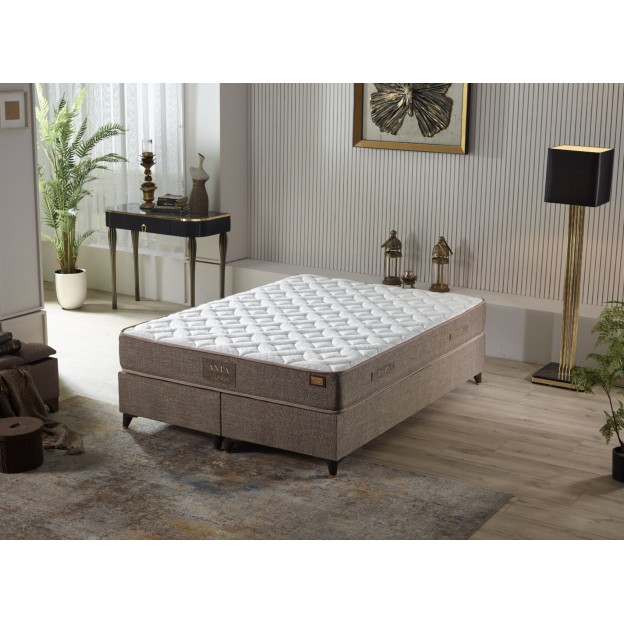 Saltea ortopedica, Homevs, model CALDO, 200x90x20 cm, arcuri Bonnel, 12 straturi, spuma confortabila, materiale de inalta calitate - tesatura tricotata