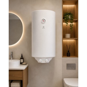 Boiler electric Electrolux 80 litri, 3 trepte de putere 800/1200/2000W, Clasa C, mod ECO, model V