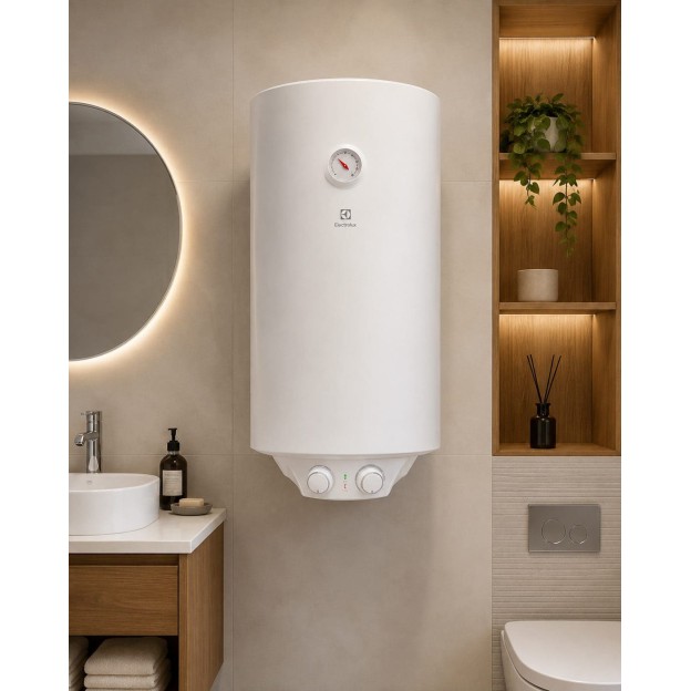 Boiler electric Electrolux 50 litri, 3 trepte de putere 800/1200/2000W, Clasa C, mod ECO, model V