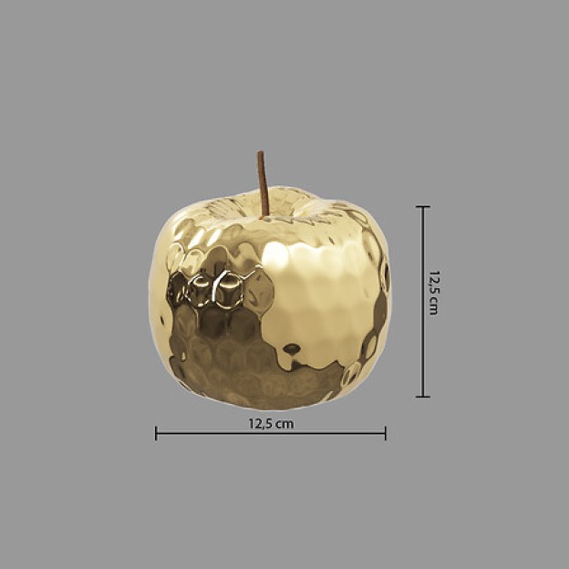 Figurina decorativa apple gold
