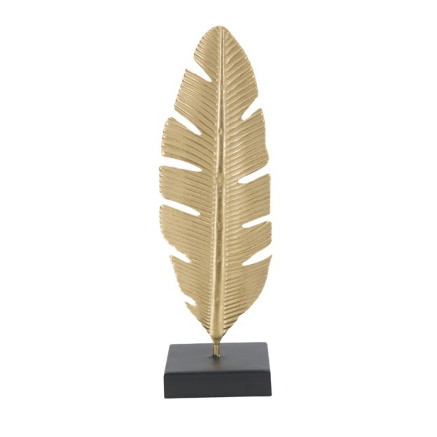 DECORATIUNE CU SUPORT LUMANARE LEAF GLAM 10X10X34 