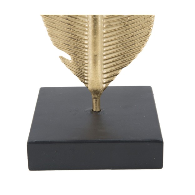 DECORATIUNE CU SUPORT LUMANARE LEAF GLAM 10X10X34 