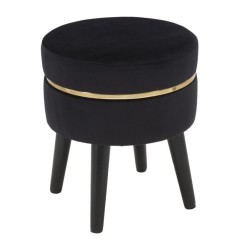 TABURET PARIS NEGRU CM Ø 35X40,5