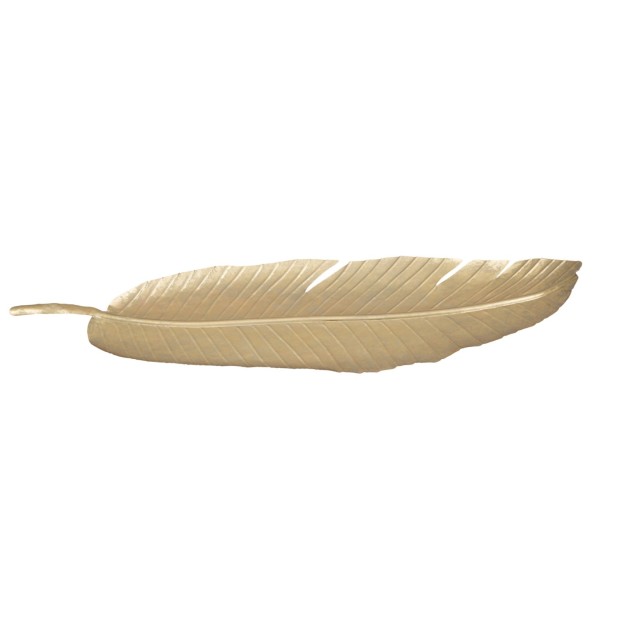 PLATOU DECORATIV LEAF GLAM -B-CM 18X2X55 