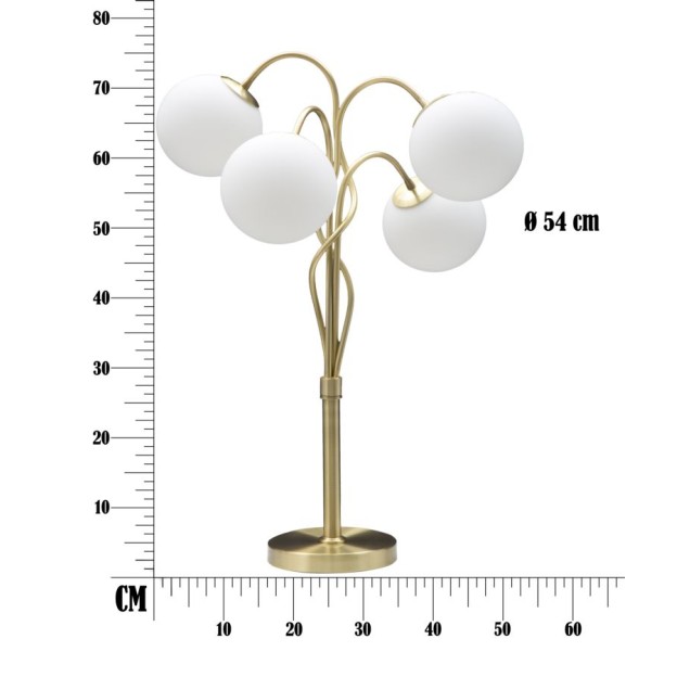 LAMPĂ DE MASA GLAMMY 4 LUMINI CM Ø 53X74 