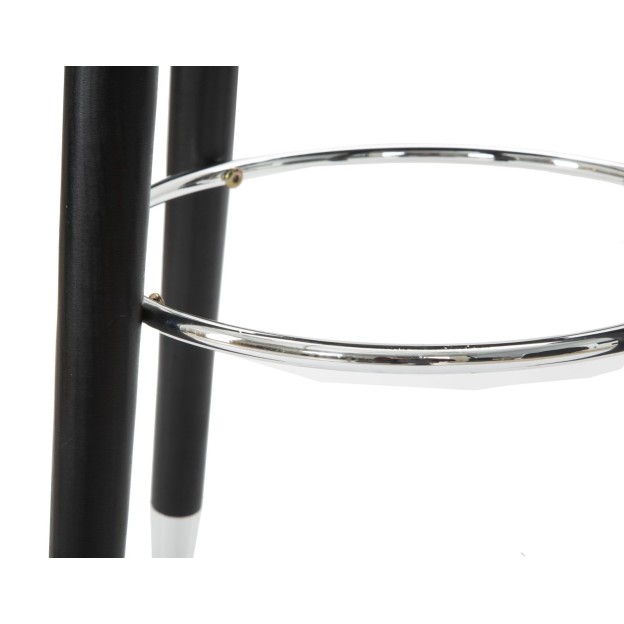 TABURET DE BAR PARIS BLUE/ARGINTIU 35X74