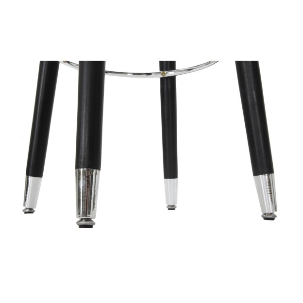 TABURET DE BAR PARIS BLUE/ARGINTIU 35X74