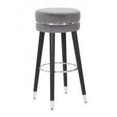 TABURET DE BAR PARIS GRIGIO/SILVER CM Ø 35X74
