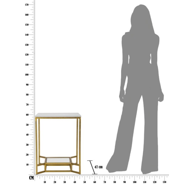 MASA MARMURA DUBLA CM 47X47X60