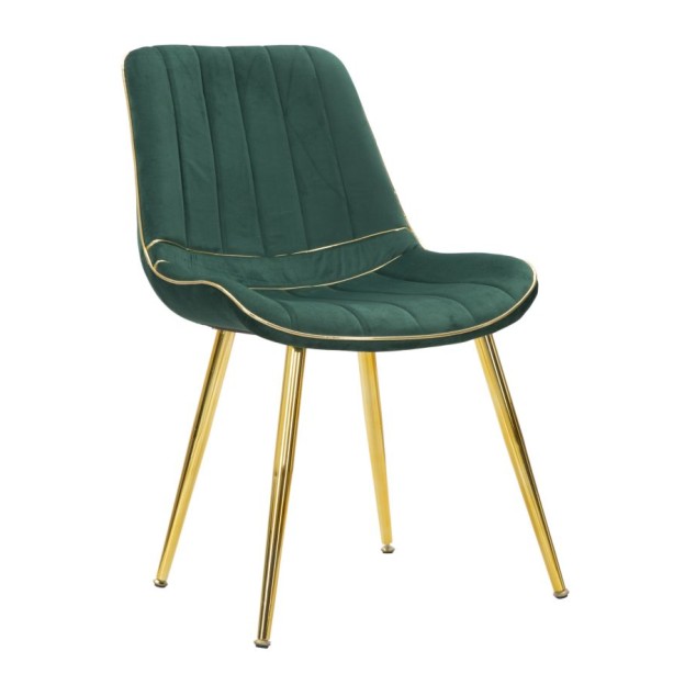 SCAUN PARIS VERDE/AURIU SET 2 BUC 51X59X79