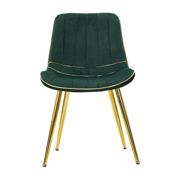 SCAUN PARIS VERDE/AURIU SET 2 BUC 51X59X79