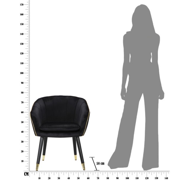 FOTOLIU PARIS NERA/AUR CM 62X58X78