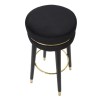 TABURET DE BAR PARIS NERO/GOLD CM Ø 35X74