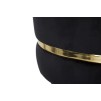 TABURET DE BAR PARIS NERO/GOLD CM Ø 35X74