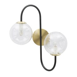 LAMPĂ DE PERETE FIER NEGRU CM 36x24x45