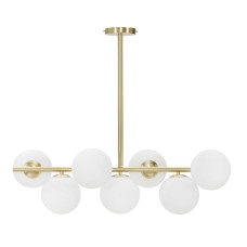 PLAFONIERA GLAMMY 7 LUCI CM 81x30x74