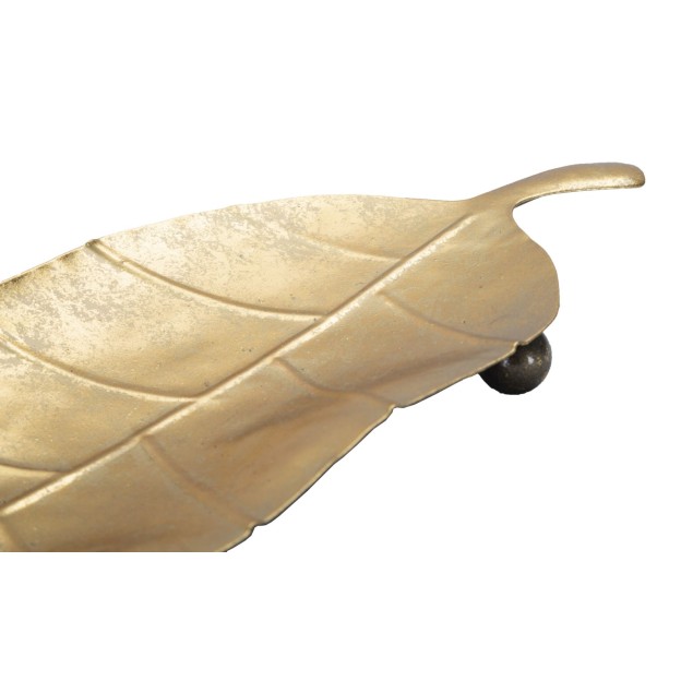 TAVA DECORATIVA FOGLIA LUNGA CM 38X3X11 