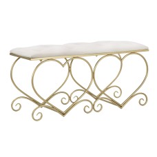 BANCĂ INIMA CREMA CM 105X37,5X51,5