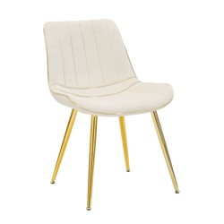 Scaun paris crema/gold set 2 pz cm 51x59x79
