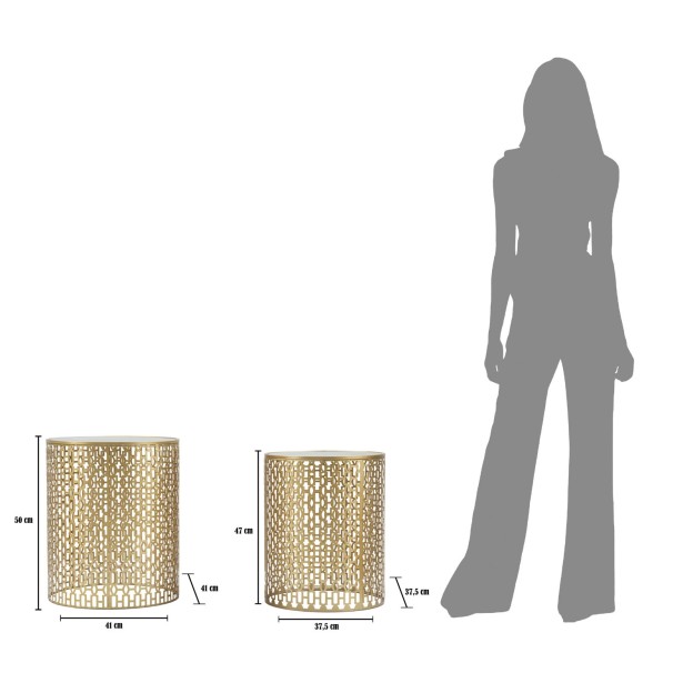 SET MASA 2 BUC OBLIN CM Ø 41X50-37,5X47 