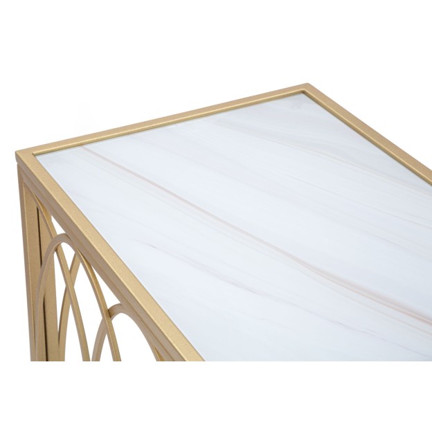 CONSOLA ARC SIMILMARBLE CM 160X40X79 