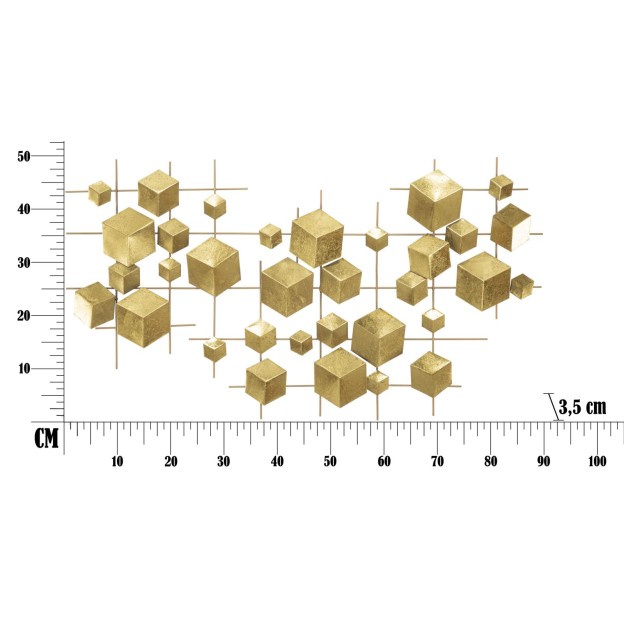 PANOU FIER PERETE ABSTRACT CM 90,5X3,5X50 