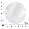 OGLINDA DE PERETE FLUTURE ALB 62,5X2,3 