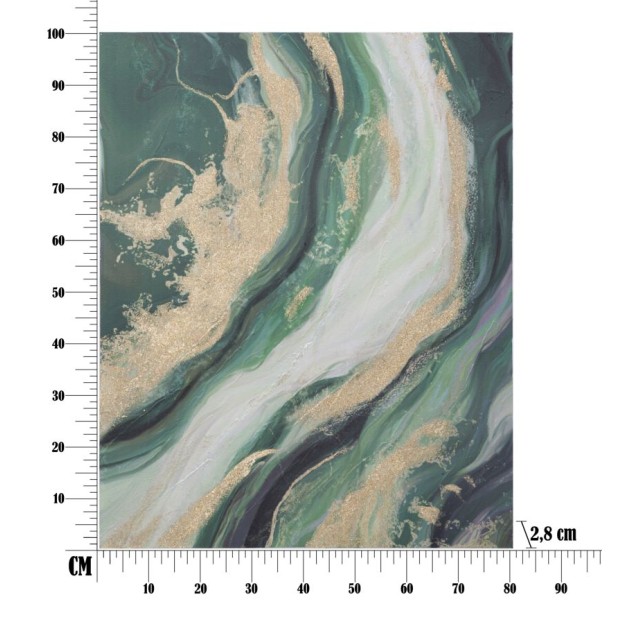 TABLOU VERDE CM 80X2,8X100 