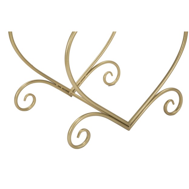 TABURET HEART CREMA CM 50X37,5X51,5