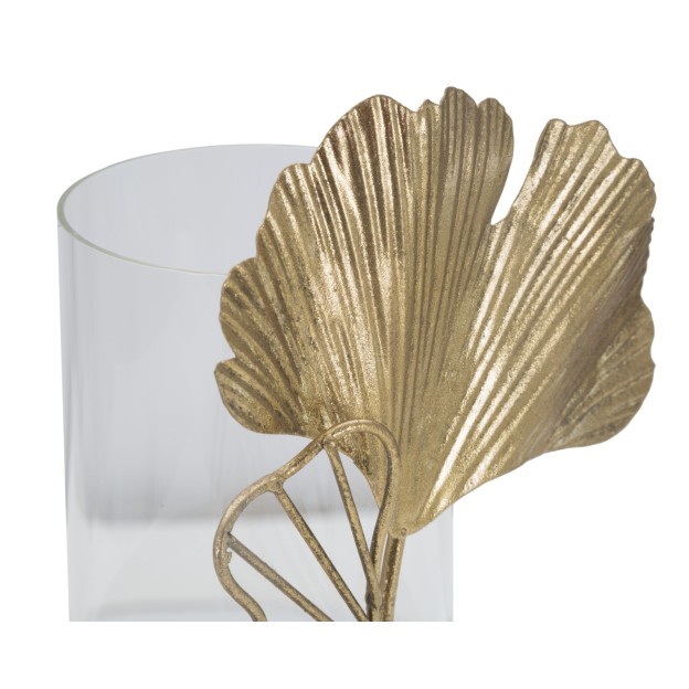 SUPORT LUMANARE FRUNZĂ CM 17X12X21 