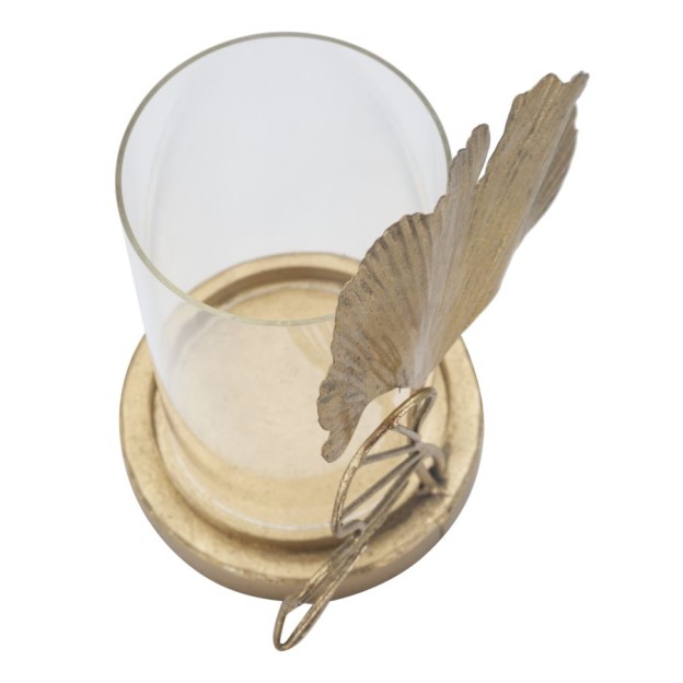 SUPORT LUMANARE FRUNZĂ CM 17X12X21 