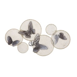 PANOU DE PERETE FIER FLUTURILE ÎNCHIS CM 66X5X38 | HomeVibes