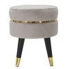 TABURET PARIS GRIGIO/GOLD CM Ø 35X40,5 