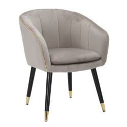 Scaun paris grigia/gold cm 62x58x78