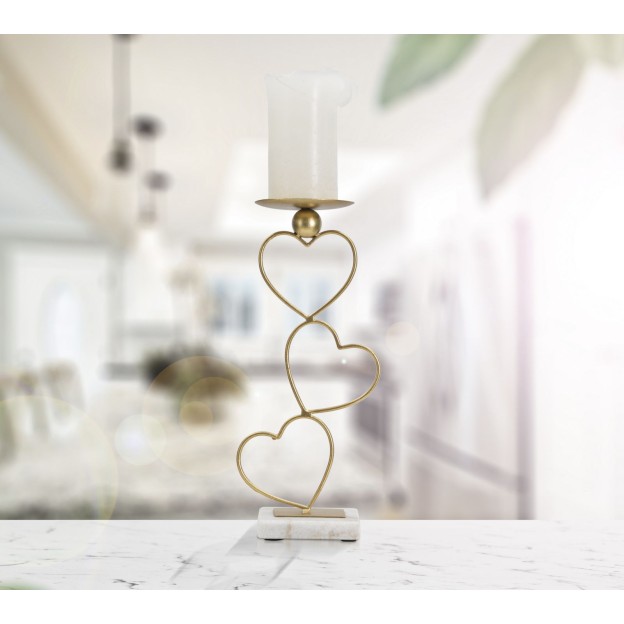 SUPORT LUMANARE INIMELE CM 14,5X10X32,5 