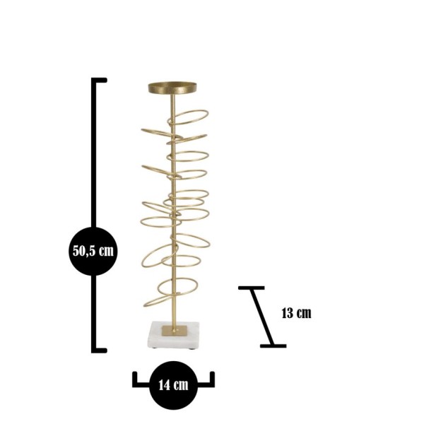 SUPORT LUMANARE CM 14X13X50,5 