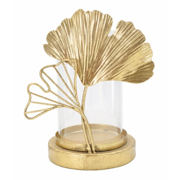 SUPORT LUMANARE FRUNZĂ CM 17X12X21 