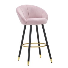 TABURET DE BAR PRAGA ROSA CM 55X56X104