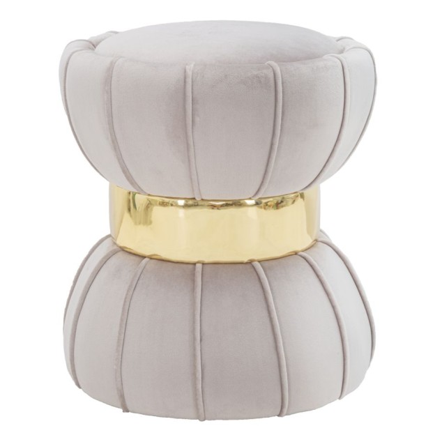 TABURET FLORE GRIU CM Ø 40X44 