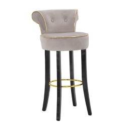 TABURET DE BAR LUXY GREY CM 46X48X96